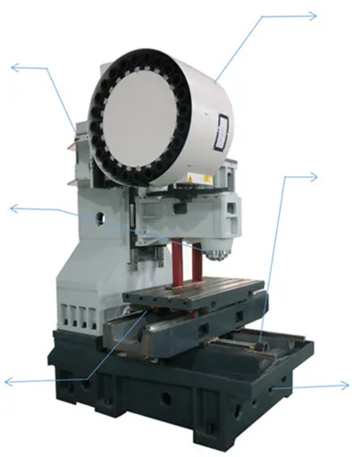 3 Axis Precision CNC Vertical Milling Machine Linear Gideway CNC Machining Center