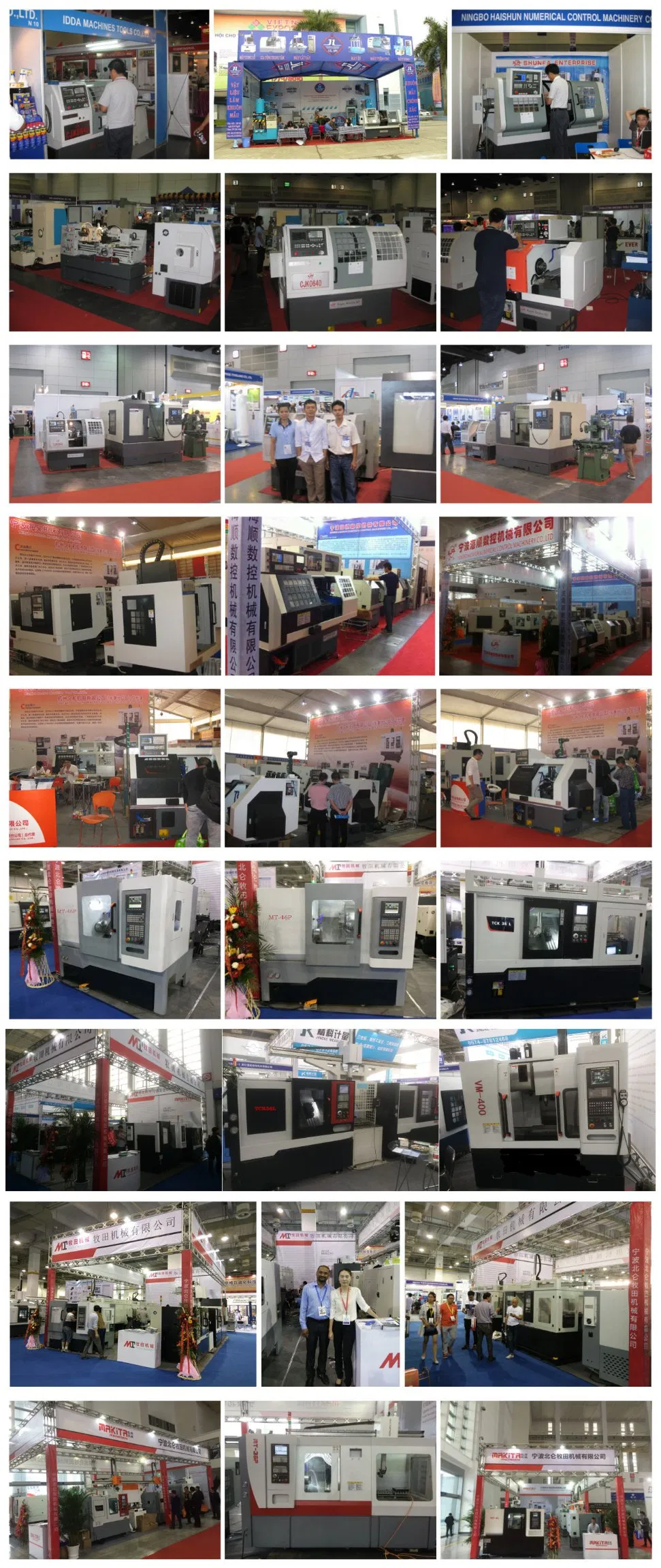 45 Slant Bed Frame High Precison Taiwan Linear Rail CNC Lathe with Hydraulic Servo Turret Mt-400c