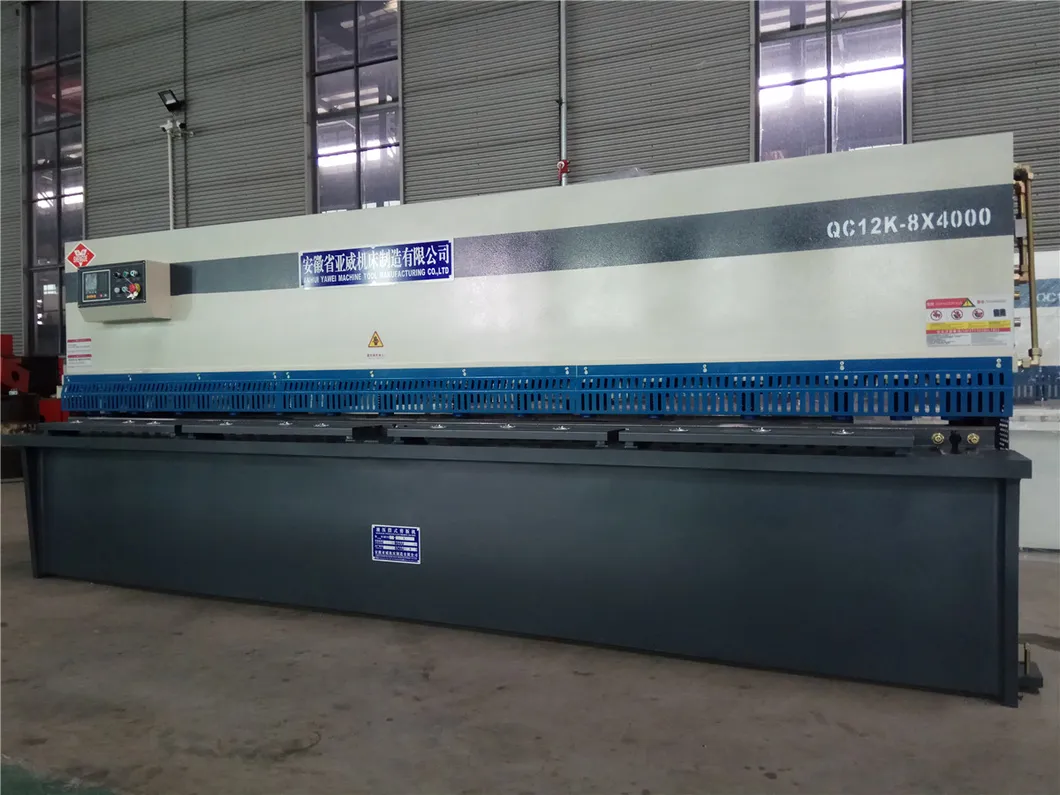 Ahyw Anhui Yawei Germany Elgo P8721 Nc Hydraulic Guillotine Shear Machine