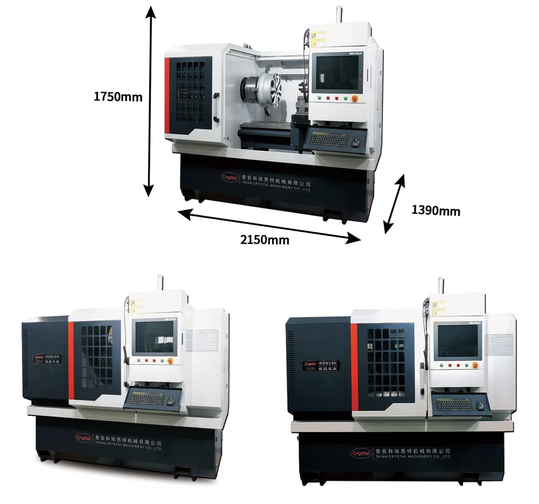Alloy Wheel Automatic Repair Lathe Machine Price Wrm28h