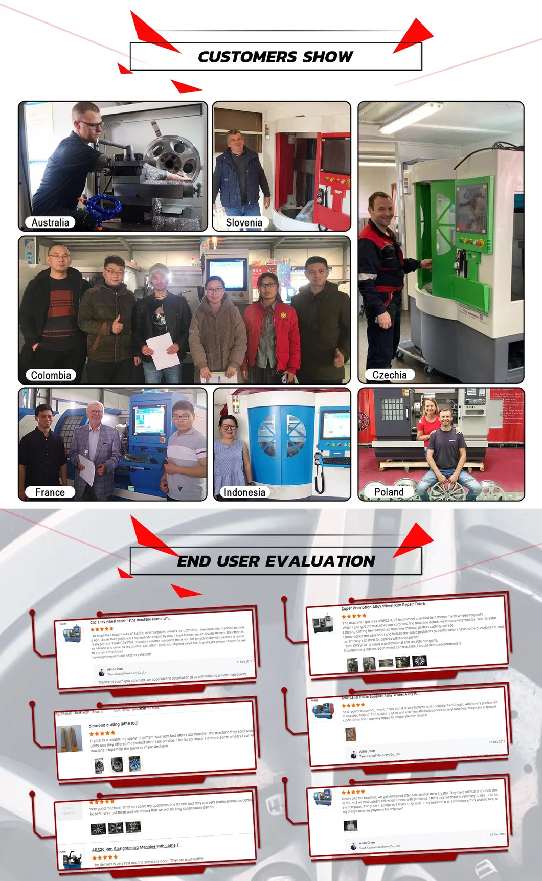 Alloy Wheel CNC Lathe Diamond Cutting Machine Easy Operate