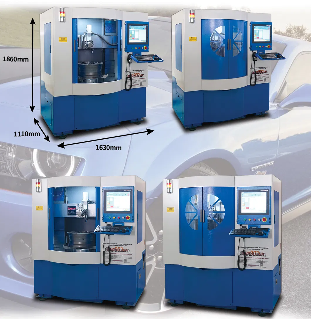 Alloy Wheel Rim Repair CNC Lathe Diamond Cut Wheel Machines