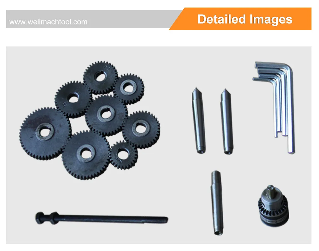 AT125 mini metal Lathe for DIY User With CE Standard