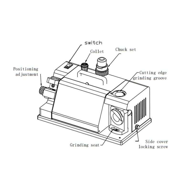Chinese Factory Mini Grinding Machine Tx- Z20 Bit Drill Portable Sharpening Machine for HSS Materials
