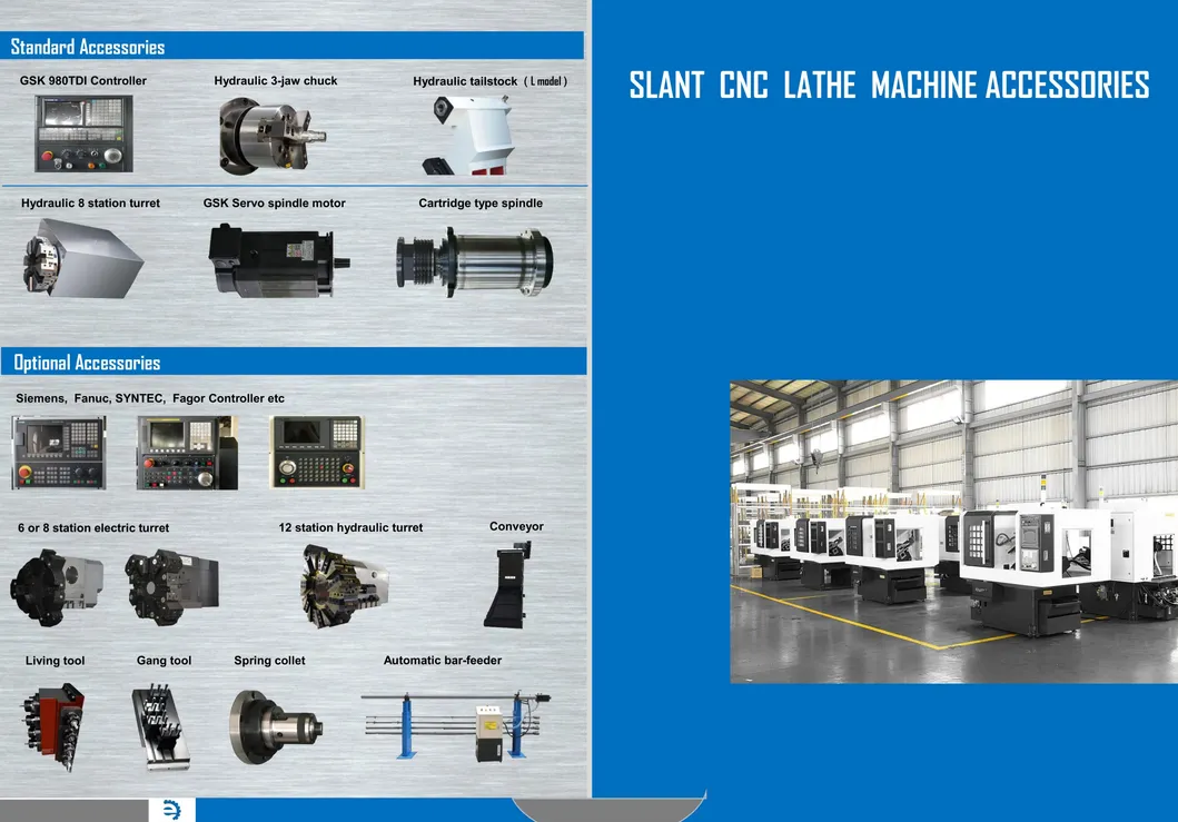 Ck36lx750mm Slant CNC Lathe / High Rigidity & Precision Model for Long Bar Workpiece