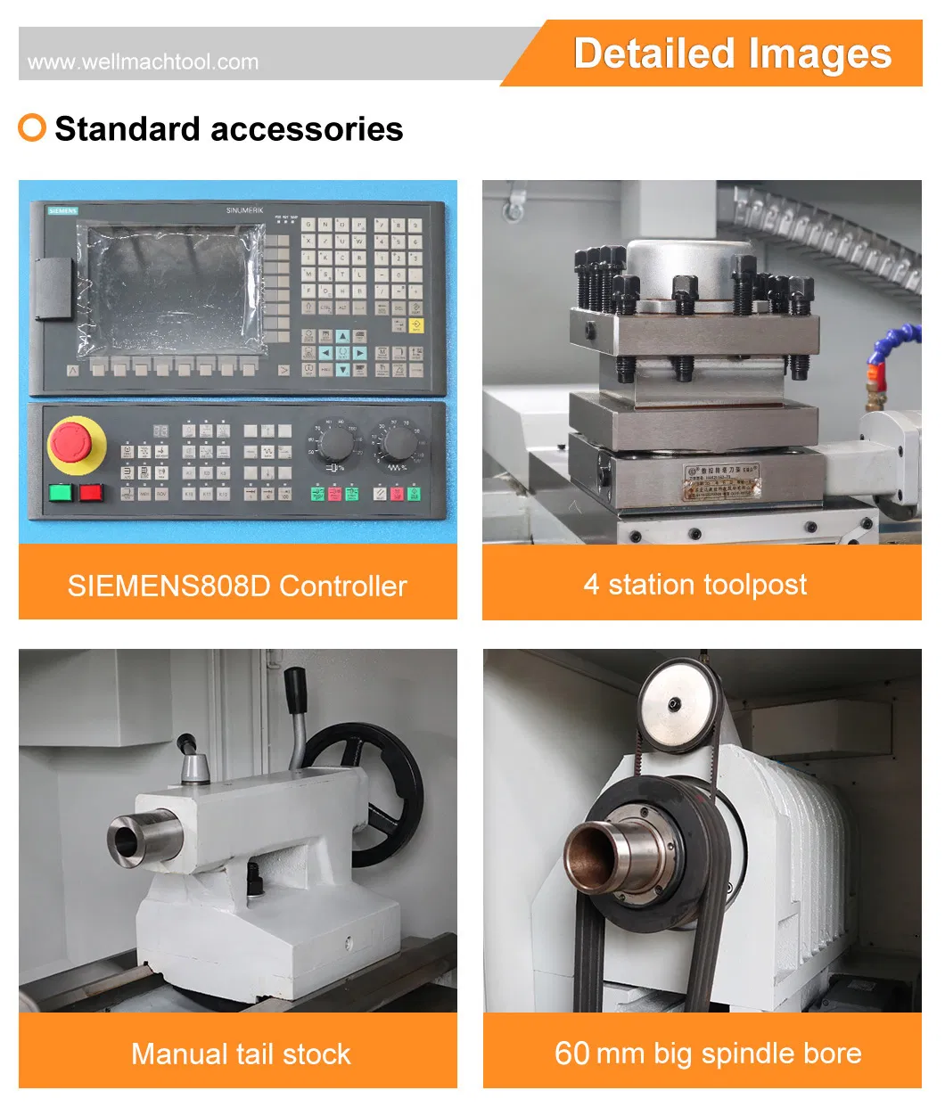 CNC Lathe Machine CK6140 for precision threads cutting