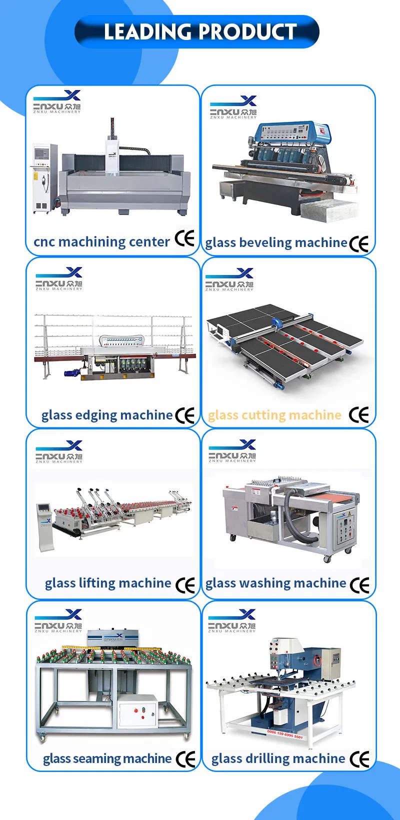 Experienced Zxx-C3018 CNC Special-Shaped Glass CNC Machining Center