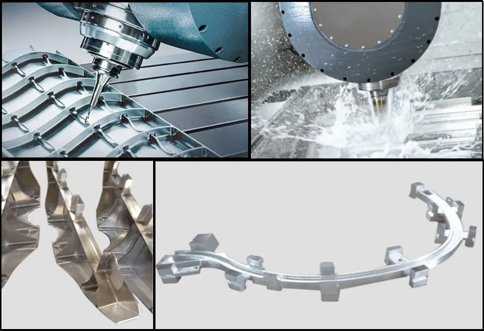 Gantry CNC Machining Center with 5 Axis for Aluminum or Steel Processing