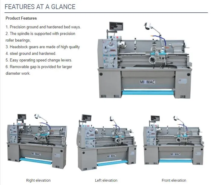 Gap Lathe (38mm Spindle Hole) with CE-Conformity (Cdb Series) C0632A
