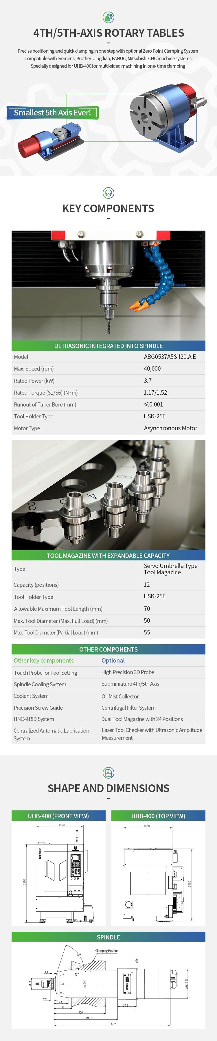 High Quality 3 Axis Cnv Tool Holder Milling Machine Small CNC Mould Making Machine