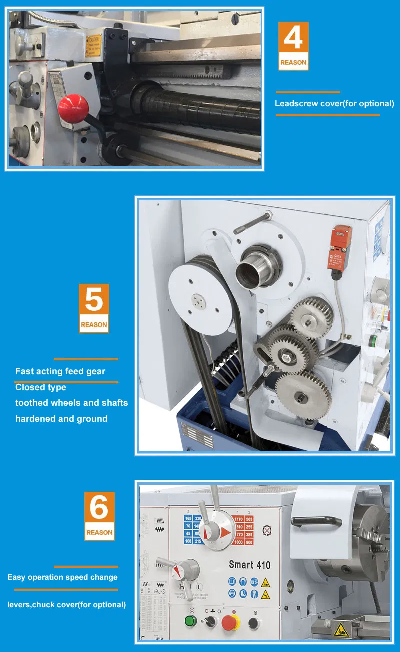 Horizontal Universal Gap Bed Precision Metal Turning Lathe Machine (CM6241)