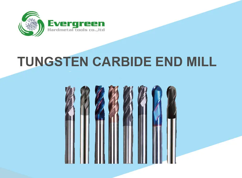 HRC45-65 Tungsten Carbide Flat 4/6 Flute End Mills