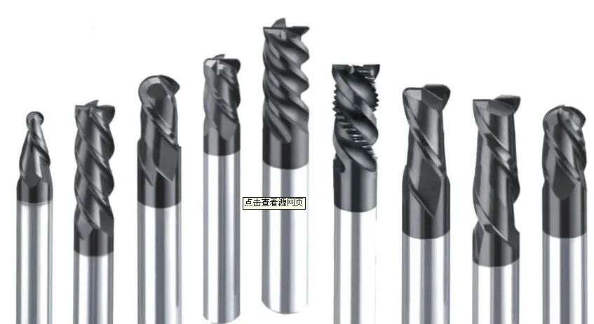 HRC45-65 Tungsten Carbide Flat 4/6 Flute End Mills