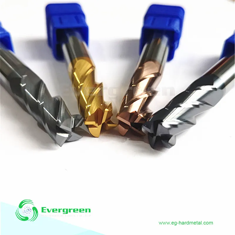 HRC45 HRC50 HRC55 4 Flutes Solid Carbide Square End Mill