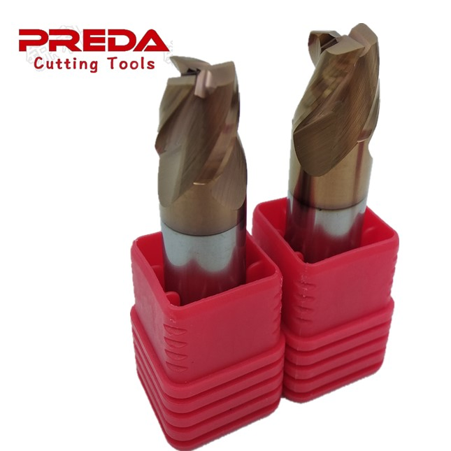 HRC55 3 Flutes Concial Taper End Mills Tools