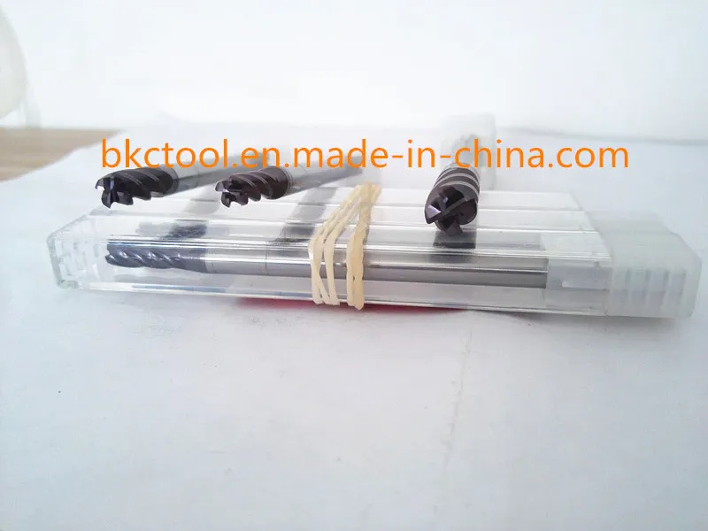 HRC60 Carbide 4f Corner Radius Milling Cutters for Stainless Steel