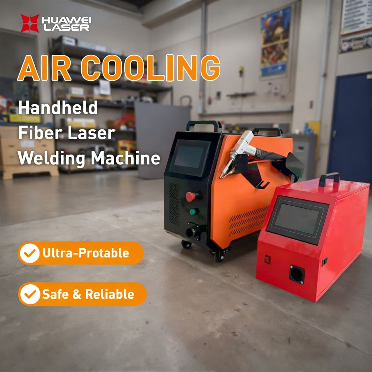 User-Friendly 800W 1200W Air-Cooled Handheld Laser Welding Machine for Hassle-Free Operatio
