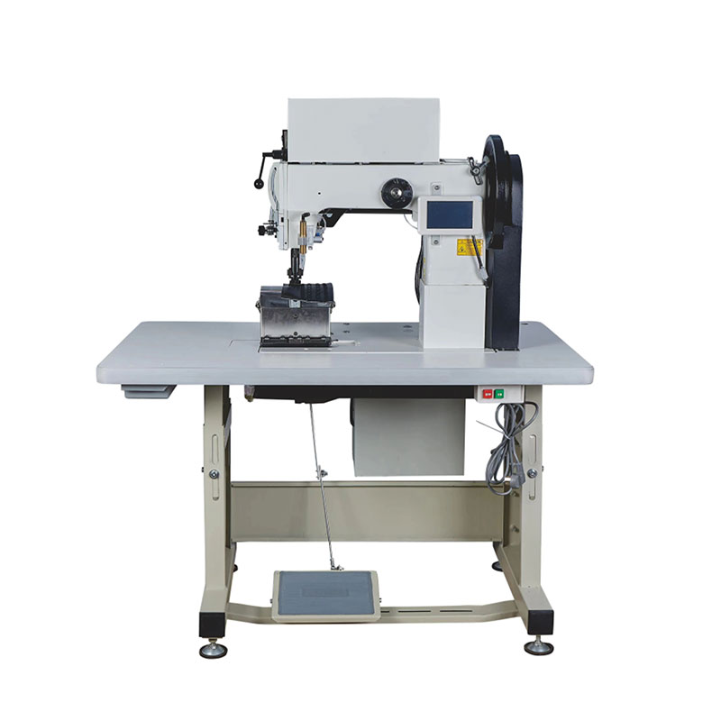 Double Needle Post Bed Computer Mark Line Pattern Sewing Machine