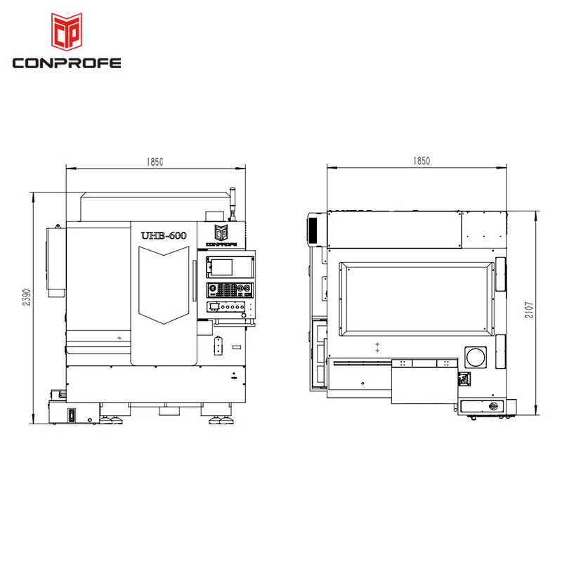 Latest Customized Design PLC Control System Vertical Metal Milling Machine CNC 3 Axis