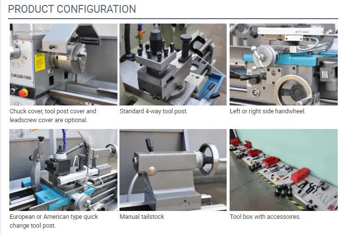 Manual CNC Small Lathe Machine with GS Factory Price