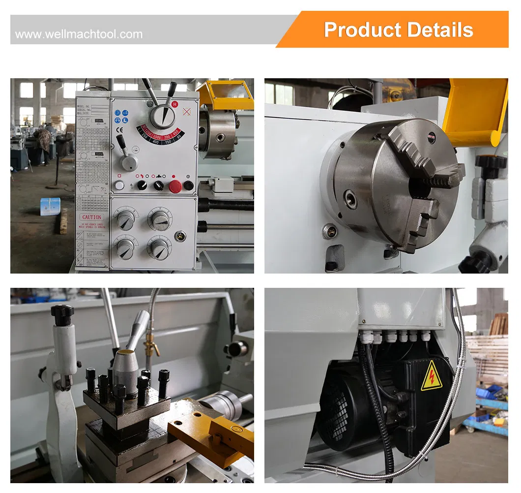 Manual metal bench lathe machine C0636B with high precision