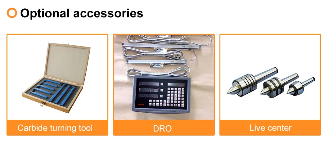 Manual metal bench lathe machine C0636B with high precision