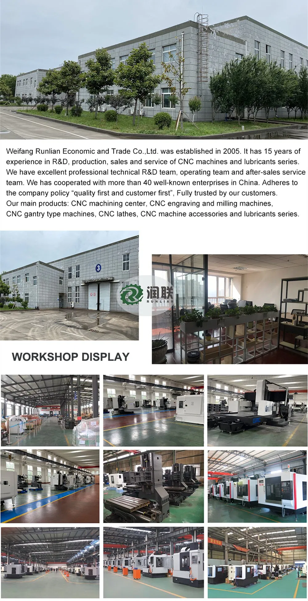 Metal Machining CNC Vertical Machining Center Vmc 855#