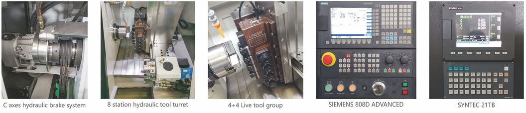 Most Popular 14′′ Swing Slant Bed CNC Lathe Machine (H6Y)