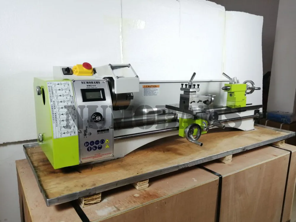 Numobams Wm210L 850W Brushless Motor Mt5 Spindle 800mm Working Length with 125mm Chuck Mini Metal Lathe Machine