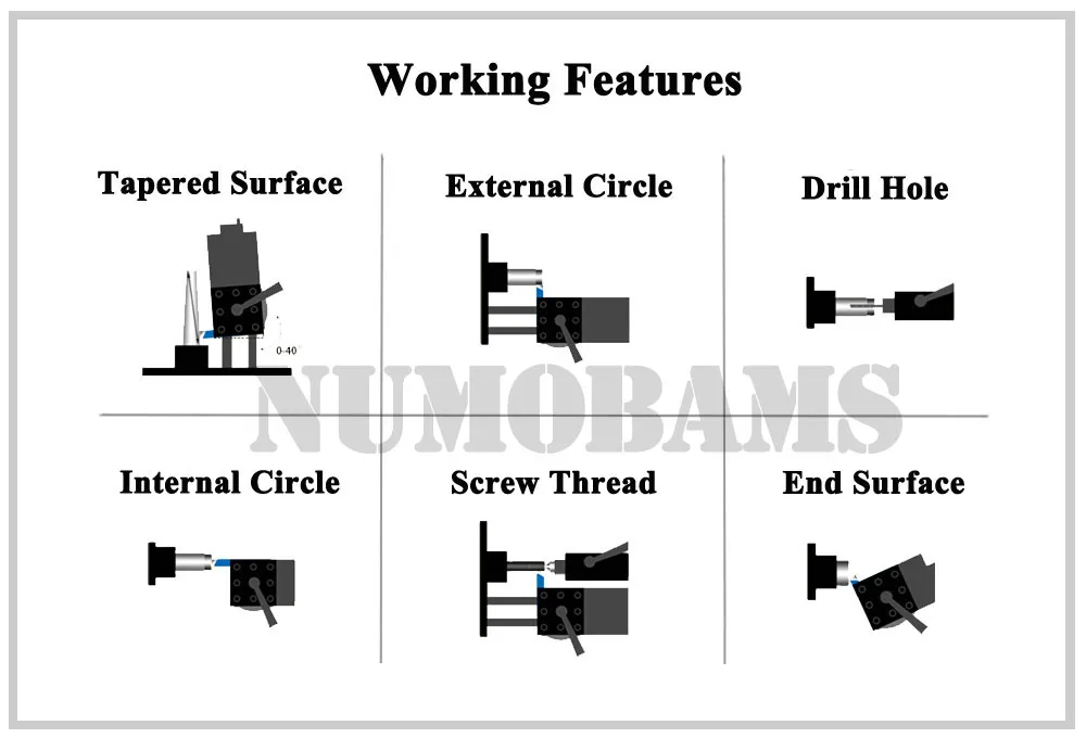 Numobams Wm210L 850W Brushless Motor Mt5 Spindle 800mm Working Length with 125mm Chuck Mini Metal Lathe Machine