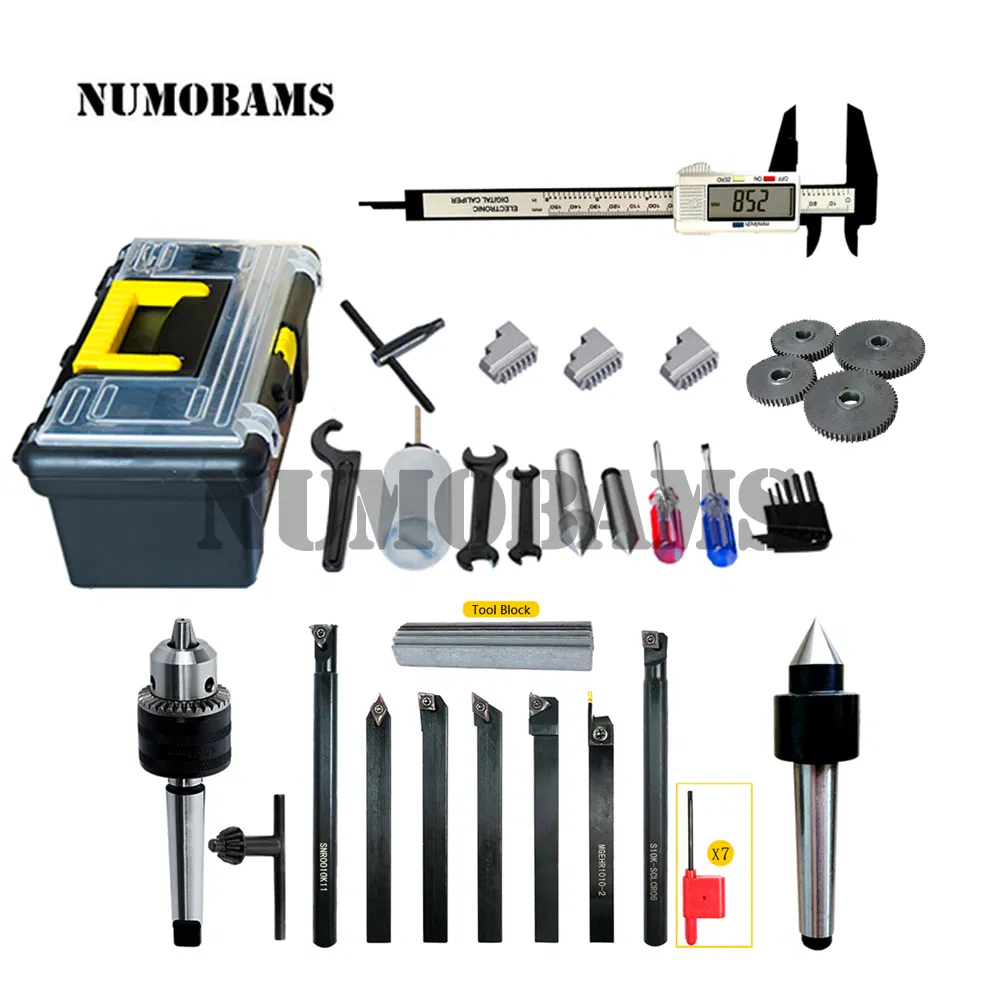 Numobams Wm210L 850W Brushless Motor Mt5 Spindle 800mm Working Length with 125mm Chuck Mini Metal Lathe Machine