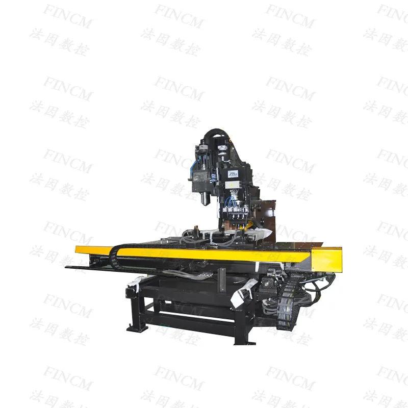 PPHD153 FINCM CNC Tower Connecting Plate Automatic Hydraulic Eyelet Work High Speed Drilling Compound Machine 1800mm*800mm*25mm