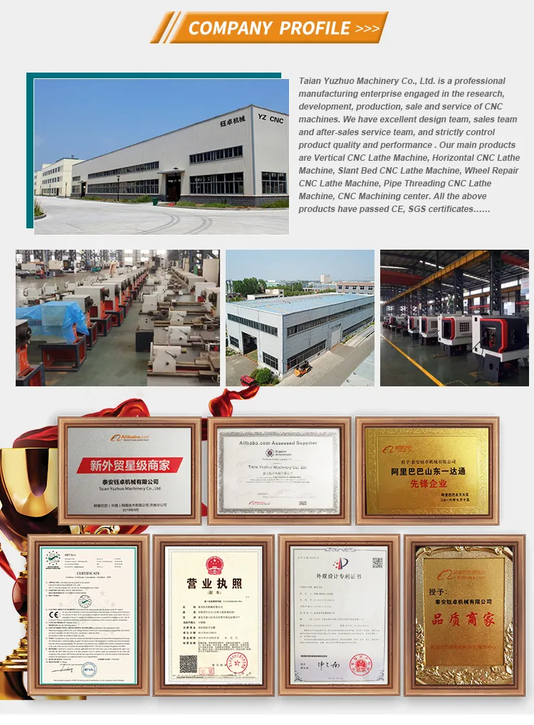 Qk1330 Qk1322 Qk1319 Threaded Pipe CNC Machine Tools Normal Pipe Threading CNC Lathe CNC Machining Turning Center