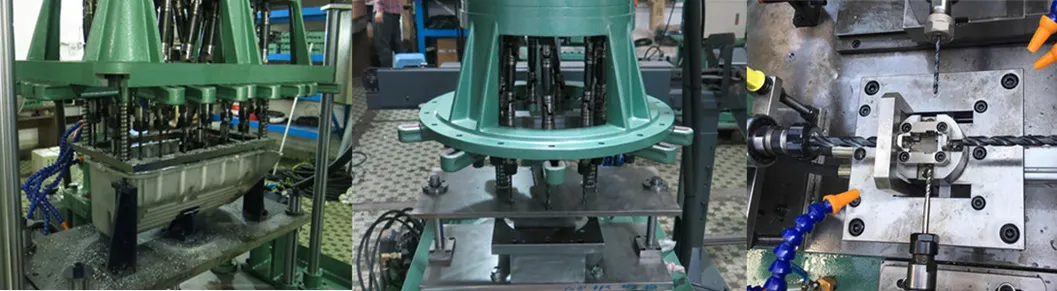 Semi Automatic Double Head Horizontal Type Multi Spindle Tapping Machine for Punching Profiles