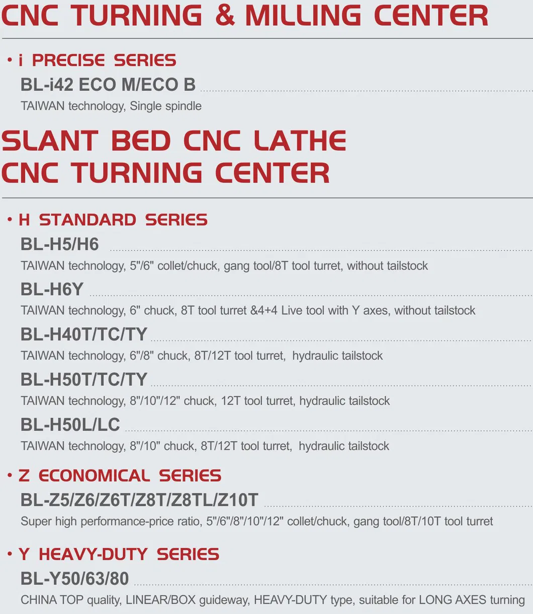 Slant Bed CNC Lathe Machine Without Tailstock