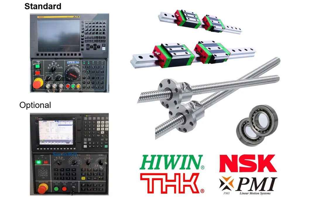 Sliding head Swiss CNC machine for turned parts