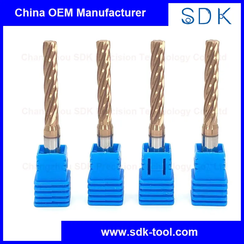 Tolerance H7 Solid Carbide spiral Flute Reamers for Steel