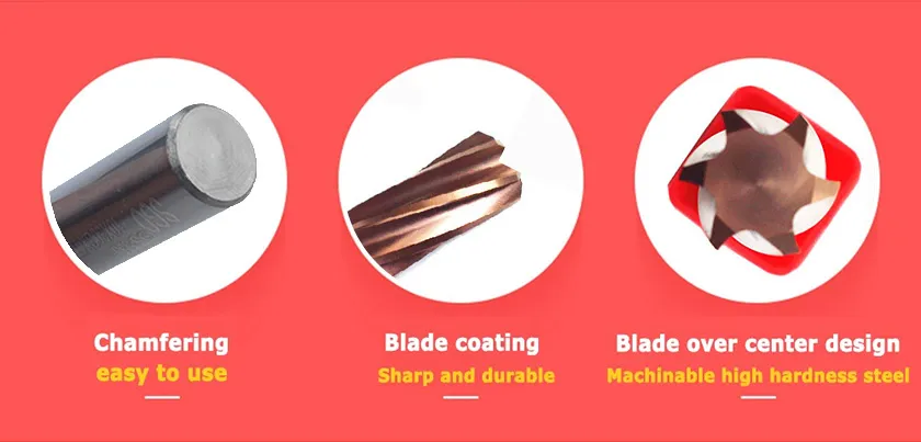 Tolerance H7 Solid Carbide spiral Flute Reamers for Steel