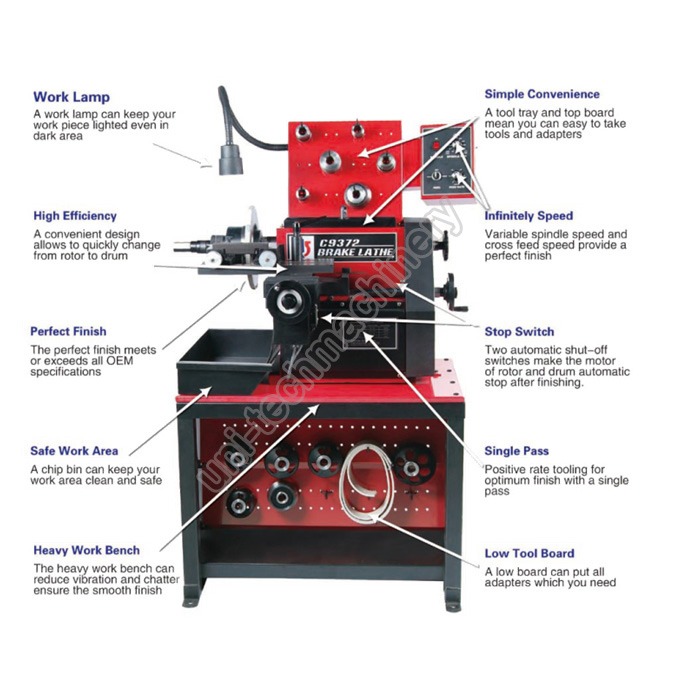 Vertical Brake Drum Disc Lathe C9372