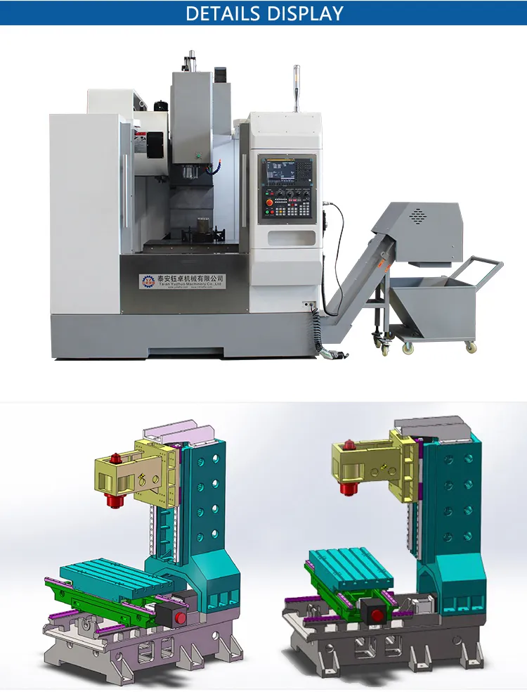 Vmc850 CNC 5 Axis Machining Center Vertical and Horizontal Type CNC Machining Center Price