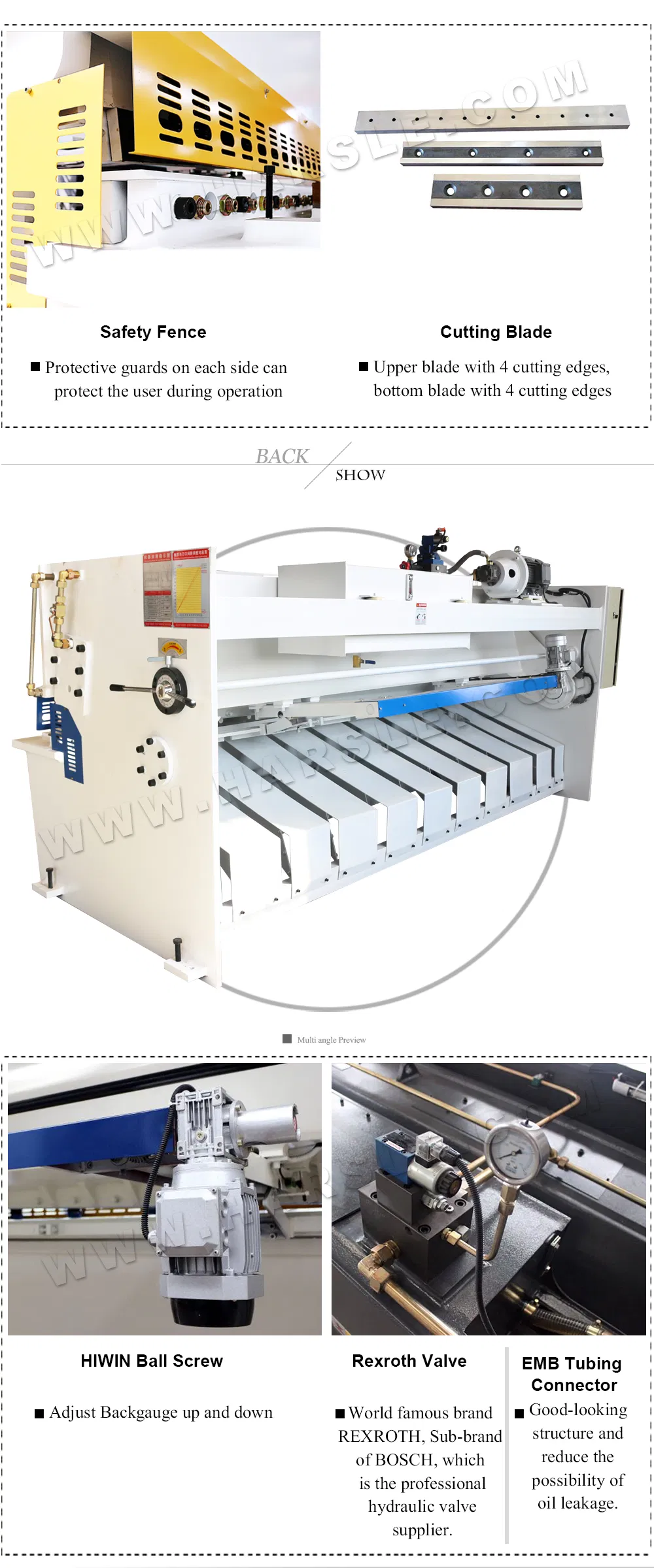 Widely Praised China Brand QC12K Digital Display Hydraulic Swing Beam Machine