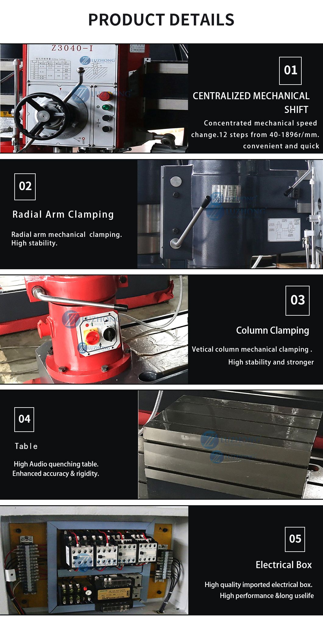 Z3040X11/I Mechanical/Hydraulic Radial Drilling Machine