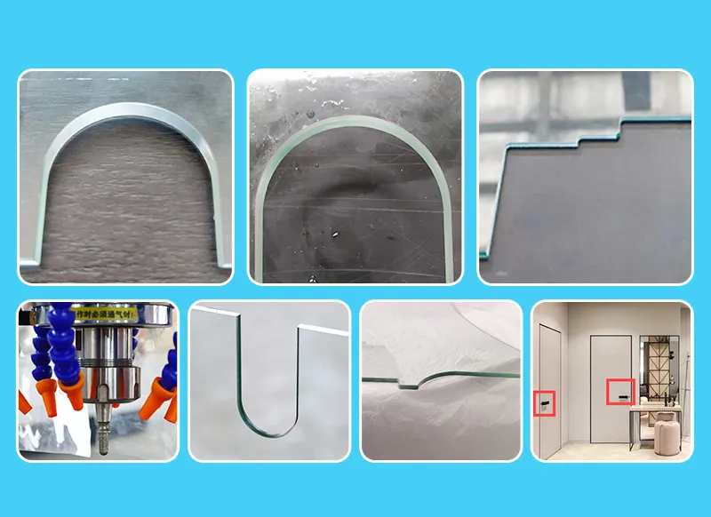 Zxx-E0725 CNC Glass Cutting Machine for Minimalist Door Glass